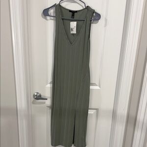 Forever 21 Olive Green Sleeveless Dress